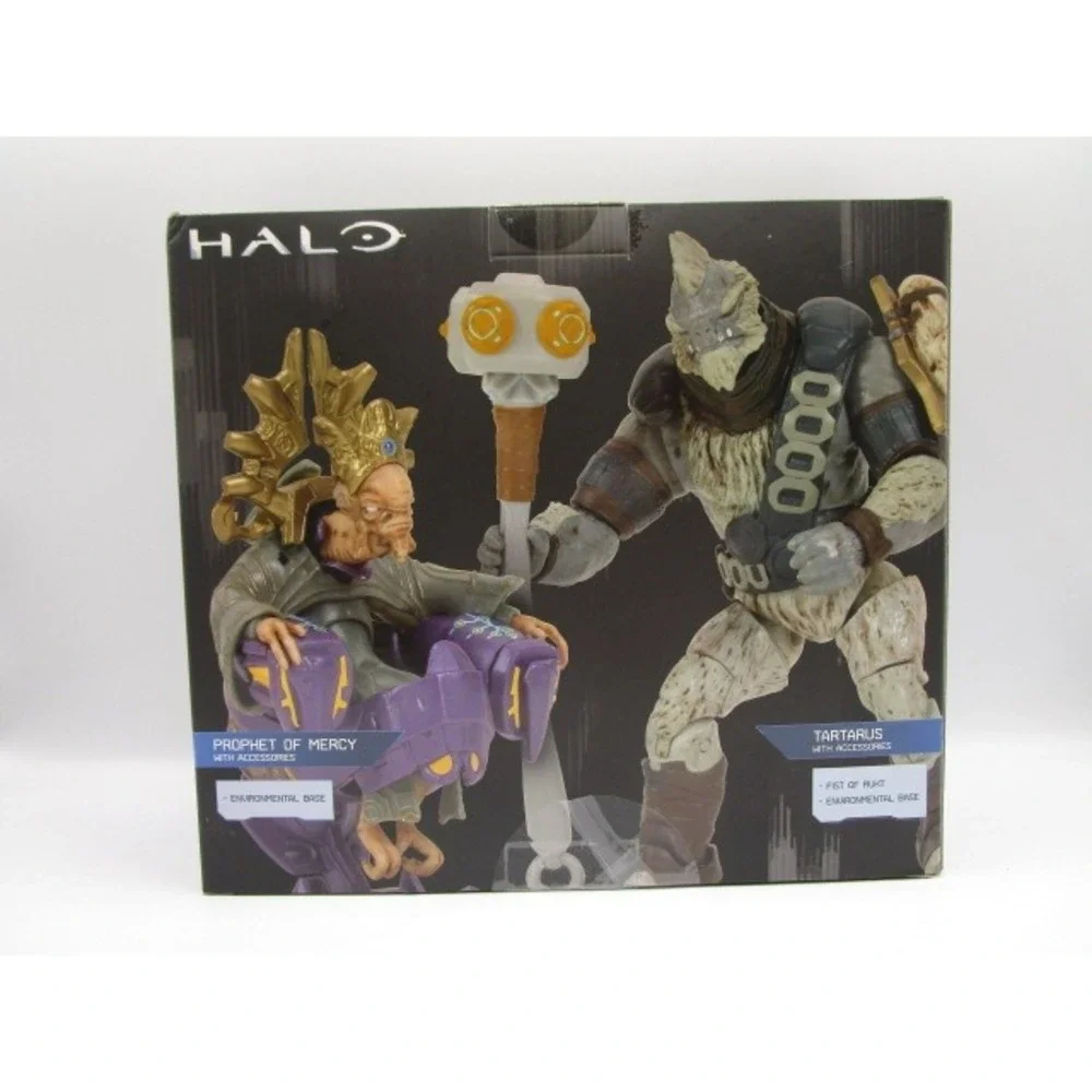 Halo Jazwares Vault Tartarus and Prophet of Mercy Action Figure Set WITH ISSUES